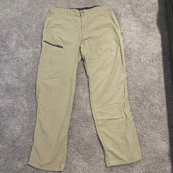 Patagonia Pants Mens Large Beige Sandy Cay Lightweight Nylon Hiking Cargo 82091 - Picture 3 of 16